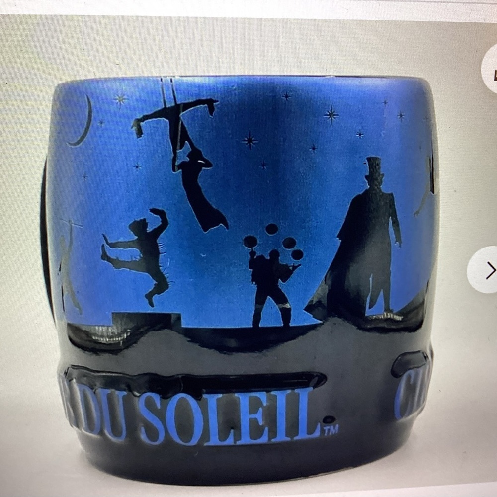 Cirque Du Soleil Ceramic Large Heavy 2015 Coffee Mug Kitchen Home Decor NWOT